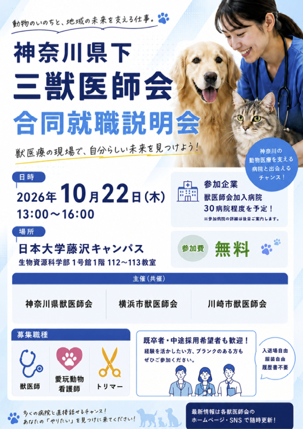 合同就職説明会チラシ